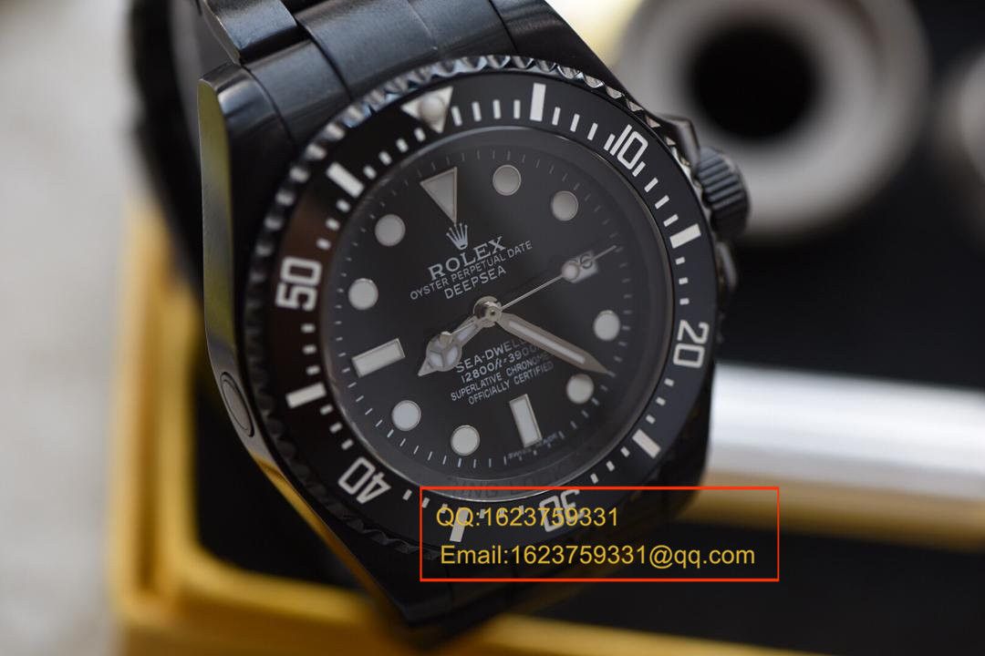 【实拍图鉴赏】N厂劳力士黑鬼王、45MM直径、蓝宝石镜面、陶瓷表圈！N厂出品，必是精品！ / RAH104