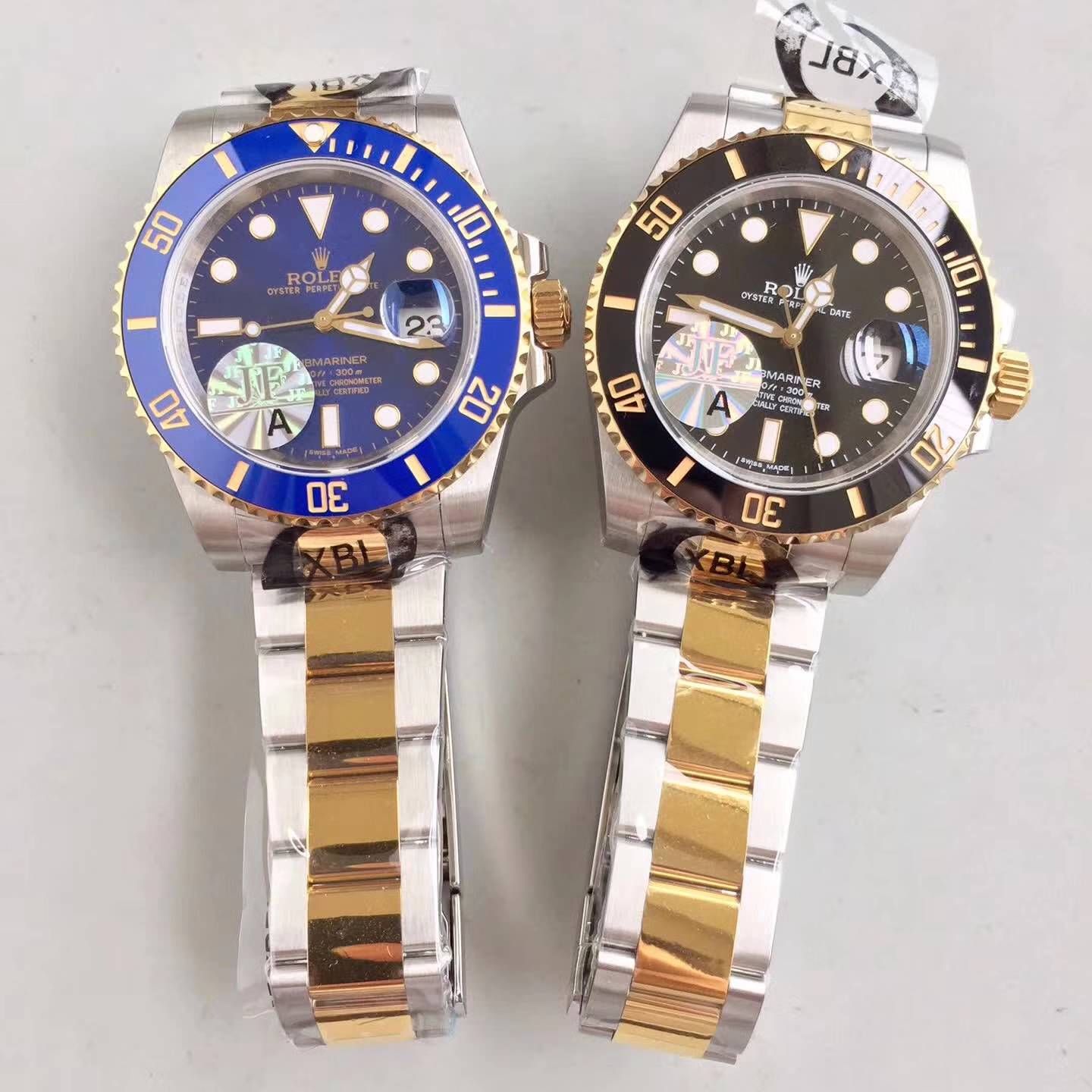 【JF厂一比一超A高仿手表】劳力士潜航者型系列116613-LN-97203间金水鬼腕表 / RBG029