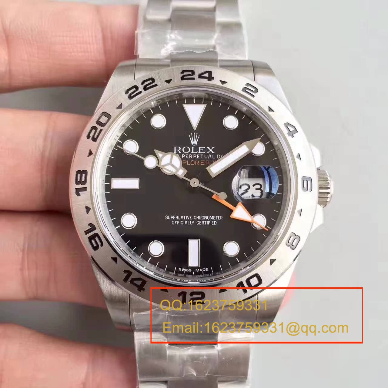 【N厂V7版1:1超A高精仿手表】ROLEX劳力士EXP2探险家型系列探险者二代216570-77210 黑盘腕表 / RBG050