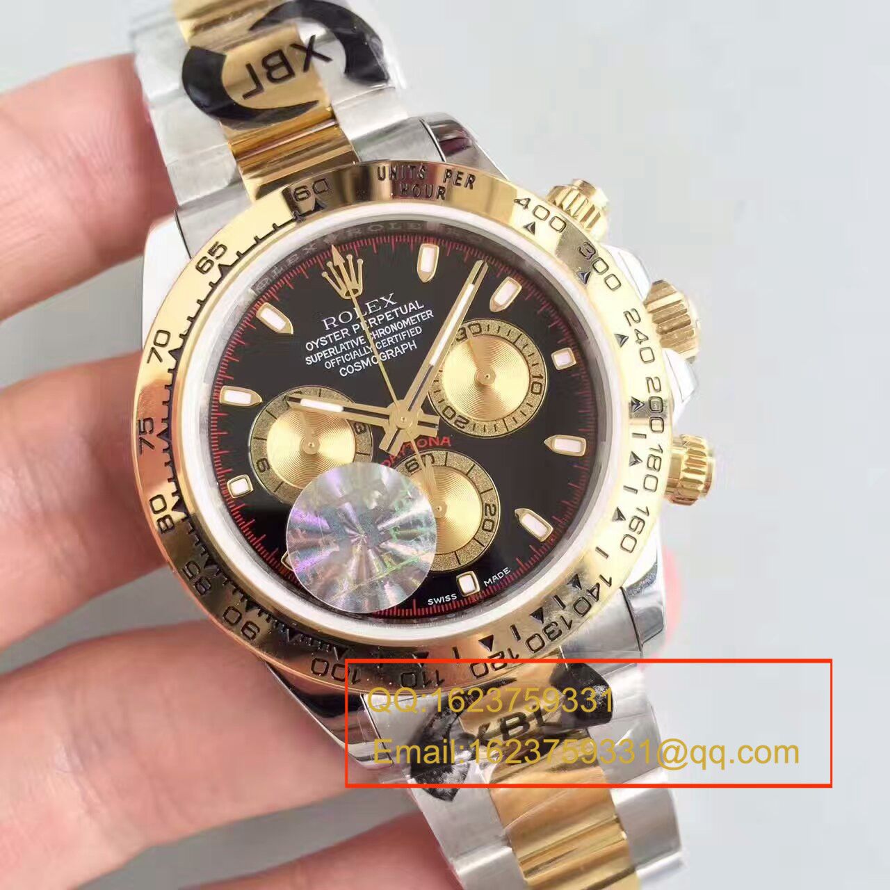 【JF厂1:1超A高仿手表】劳力士宇宙计型迪通拿系列116503金盘男士机械腕表 / R102