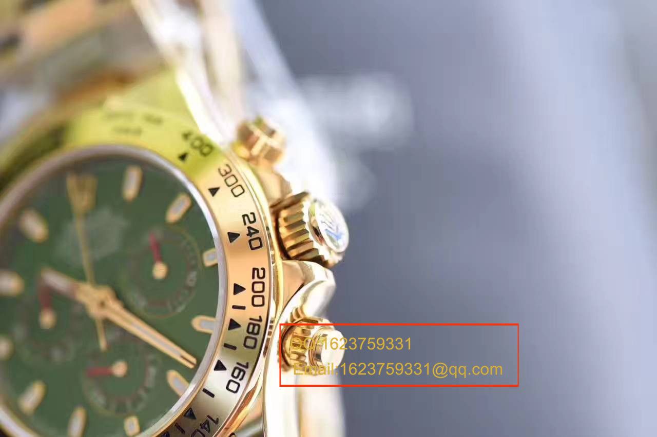 【台湾厂超A高精仿手表】劳力士宇宙计型迪通拿系列116508绿盘男士机械腕表 / RBB014