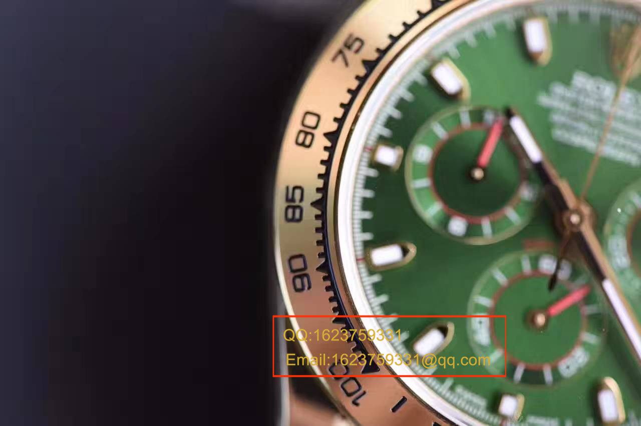 【台湾厂超A高精仿手表】劳力士宇宙计型迪通拿系列116508绿盘男士机械腕表 / RBB014