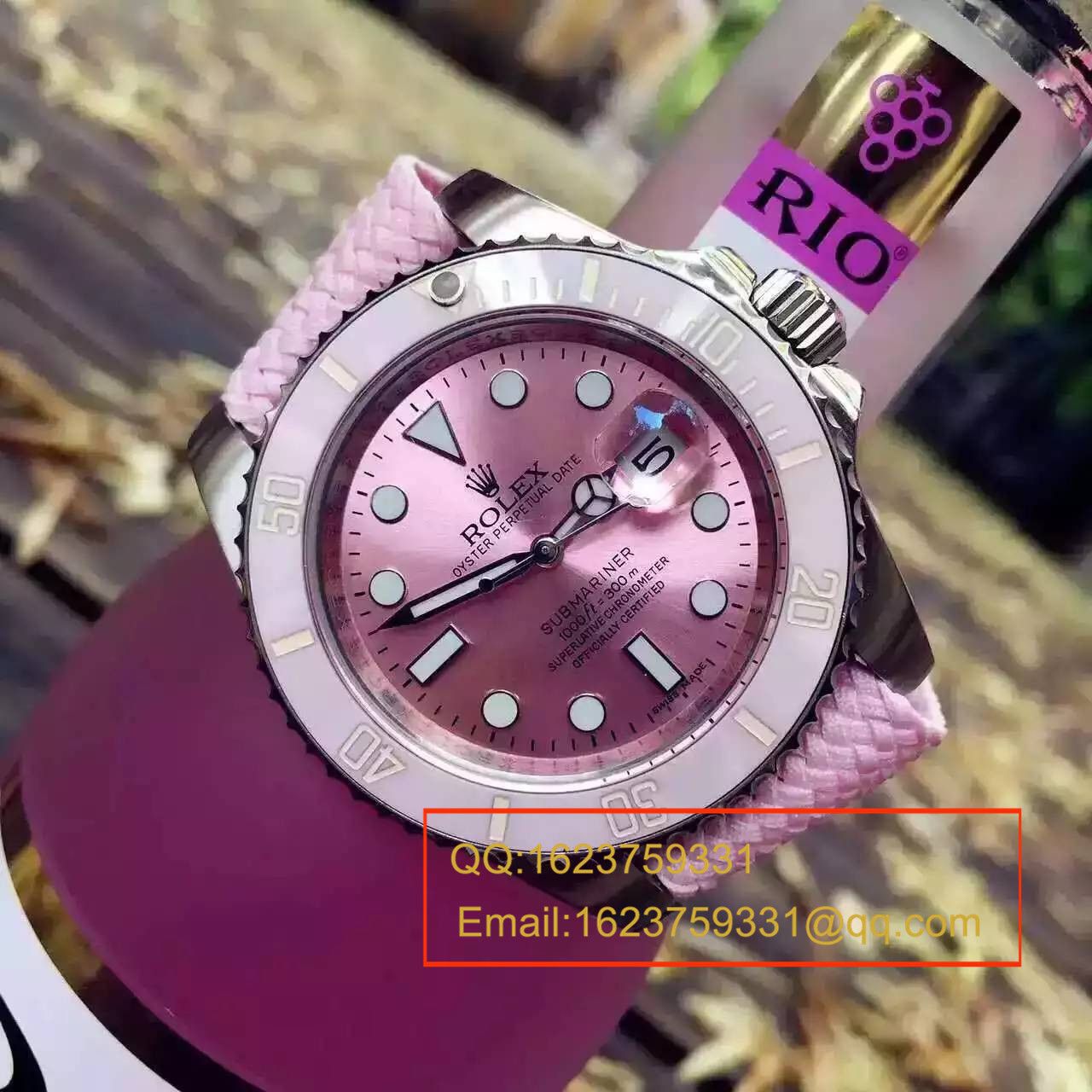 【NOOB厂1:1顶级复刻高仿手表】劳力士潛航者型系列116610LN 银盘《SUB粉水鬼》女款腕表 / R027