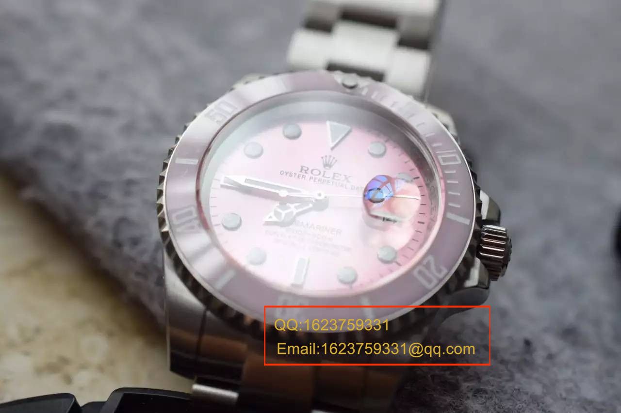 【NOOB厂1:1顶级复刻高仿手表】劳力士潛航者型系列116610LN 银盘《SUB粉水鬼》女款腕表 / R027