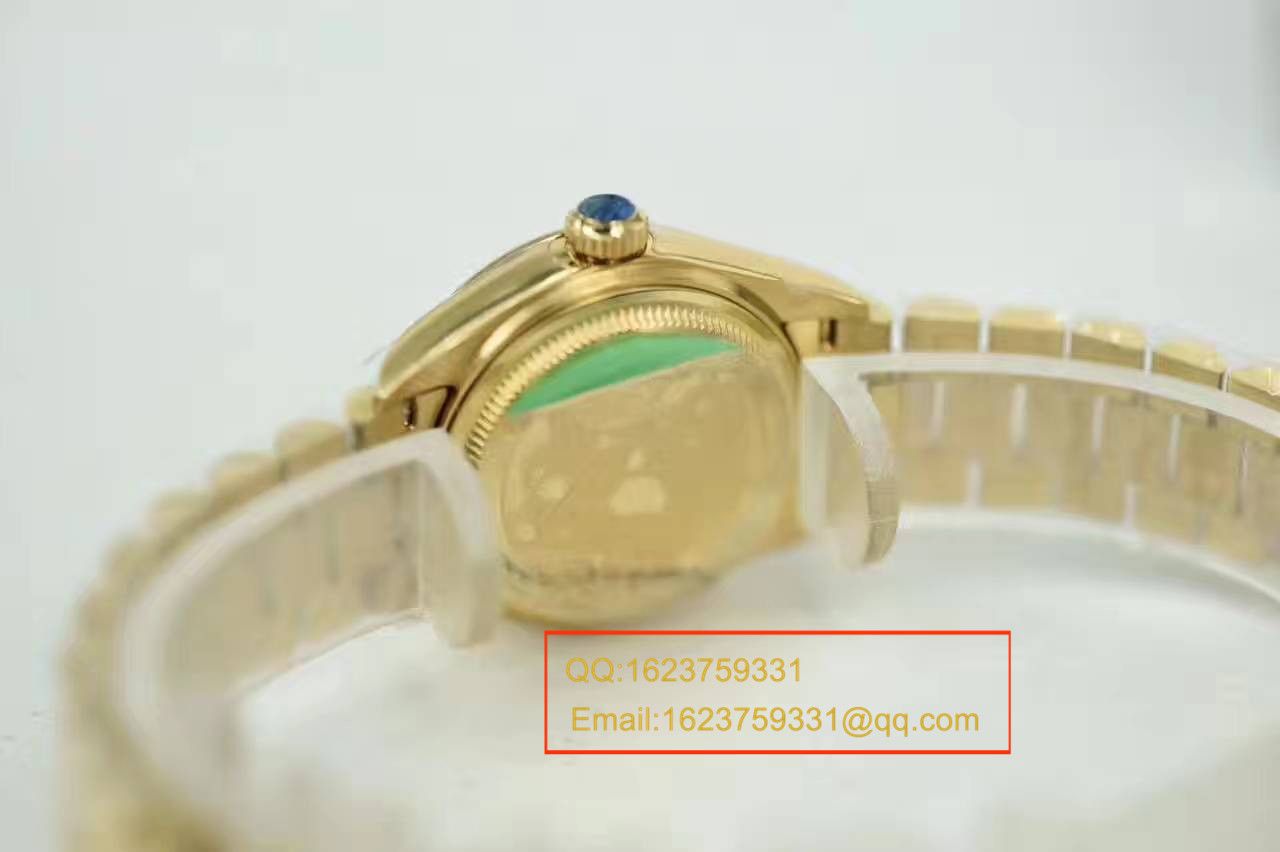 【SY厂一比一超A高仿手表】劳力士女装日志型系列279178香槟面女士腕表 / RB0126A