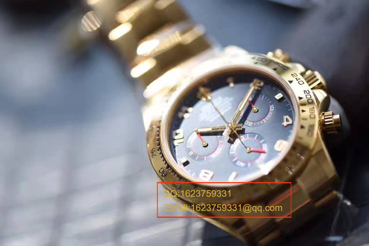 【台湾厂一比一超A高仿手表】劳力士宇宙计型迪通拿系列116528 蓝面表盘腕表 / RBB183