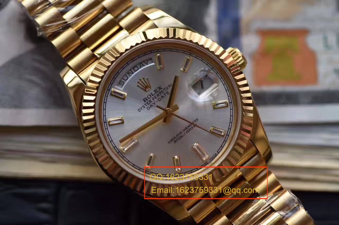 【台湾厂一比一超A高仿腕表】劳力士星期日历型系列228238黑面表盘 / RBA176