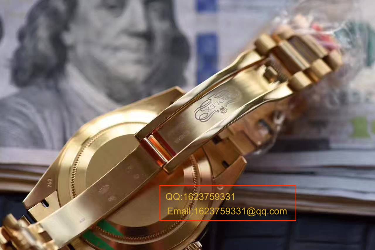 【台湾厂一比一超A高仿腕表】劳力士星期日历型系列228238黑面表盘 / RBA176