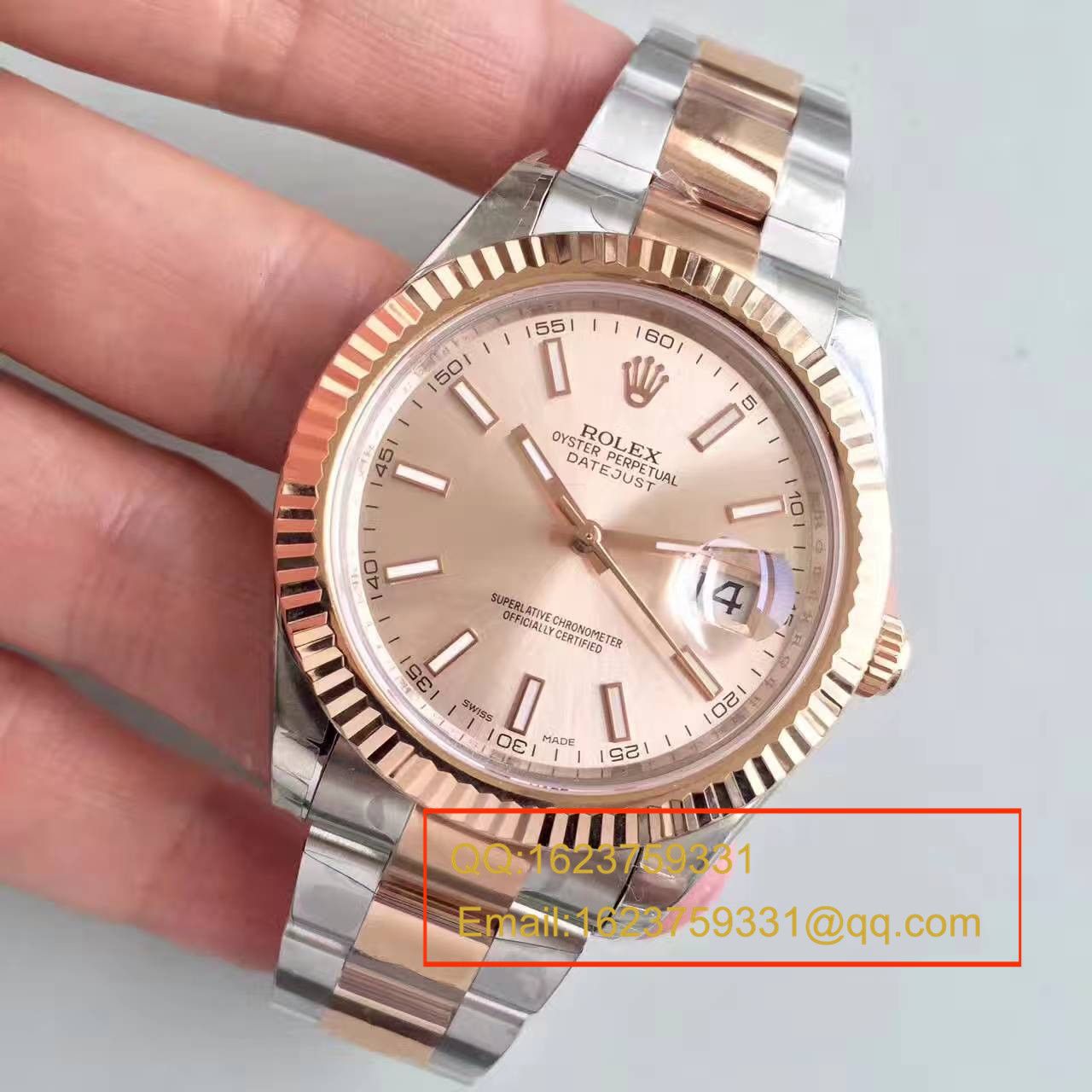 【NOOB厂一比一高精仿手表】劳力士日志型系列126331粉盘纪念型表带腕表 / R163