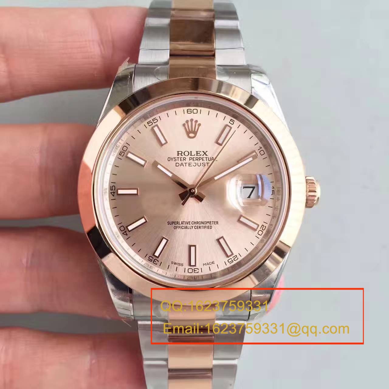 【NOOB厂一比一高精仿手表】劳力士日志型系列126331粉盘纪念型表带腕表 / R163