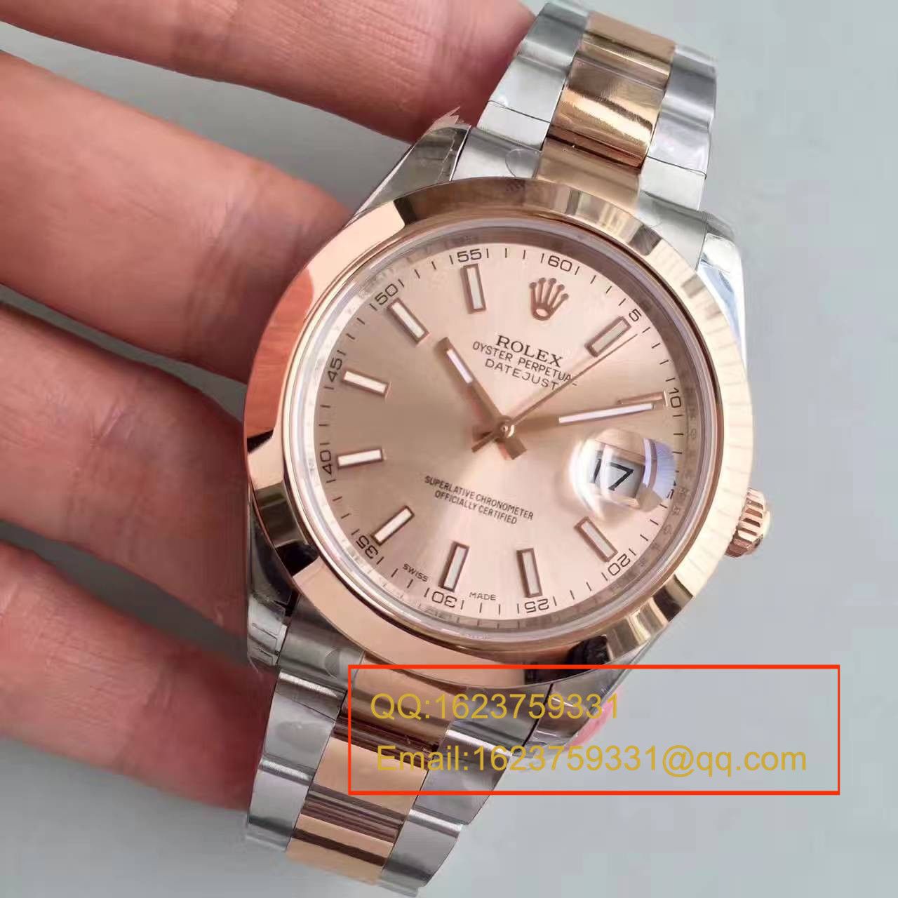 【NOOB厂一比一高精仿手表】劳力士日志型系列126331粉盘纪念型表带腕表 / R163