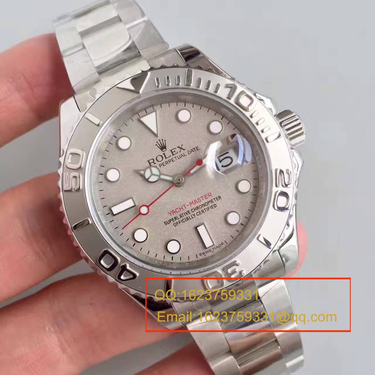 【NOOB厂1:1超A高精仿手表】劳力士游艇名仕型系列116622-78760 银盘腕表 / RBA020