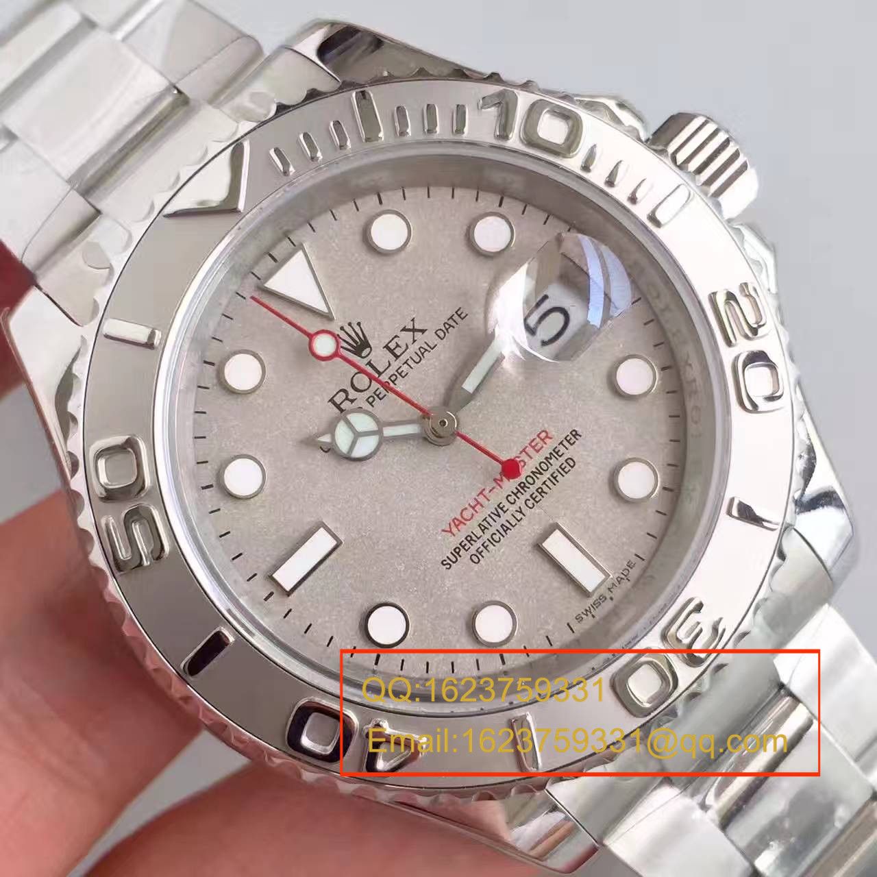 【NOOB厂1:1超A高精仿手表】劳力士游艇名仕型系列116622-78760 银盘腕表 / RBA020