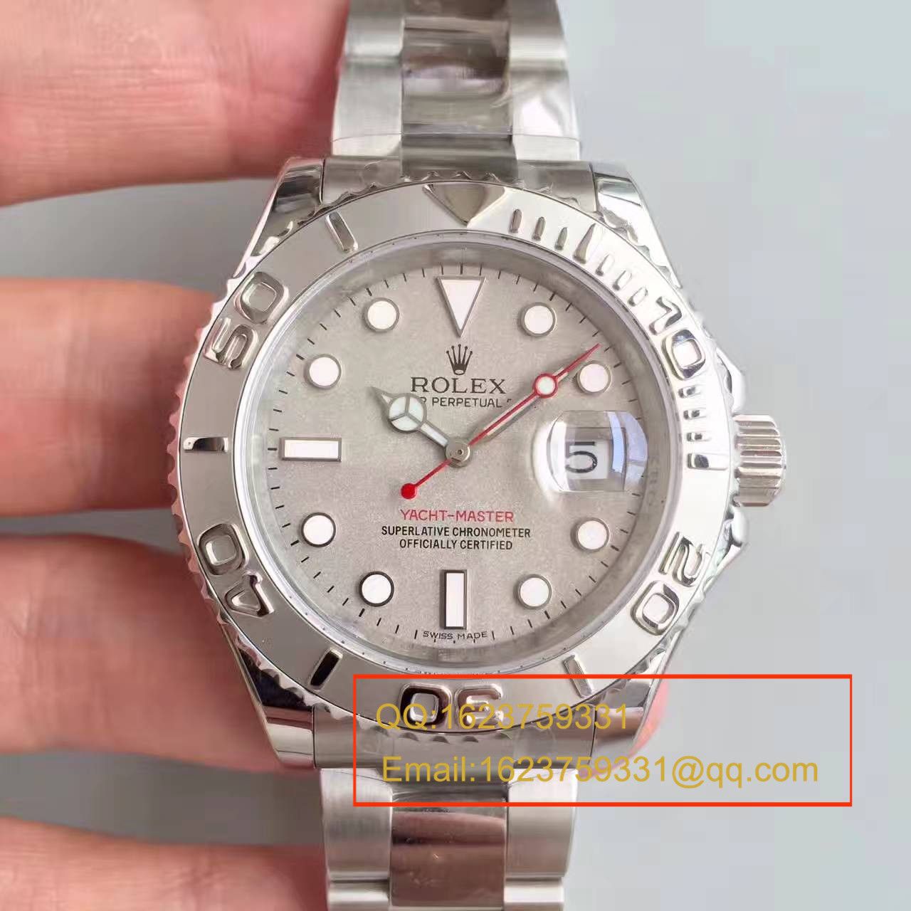 【NOOB厂1:1超A高精仿手表】劳力士游艇名仕型系列116622-78760 银盘腕表 / RBA020