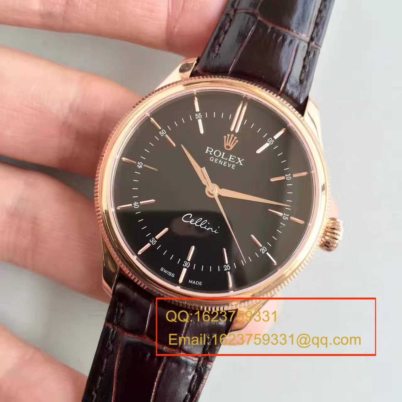 【MK厂一比一超A高精仿手表】劳力士切利尼系列50505黑盘腕表 / R0780