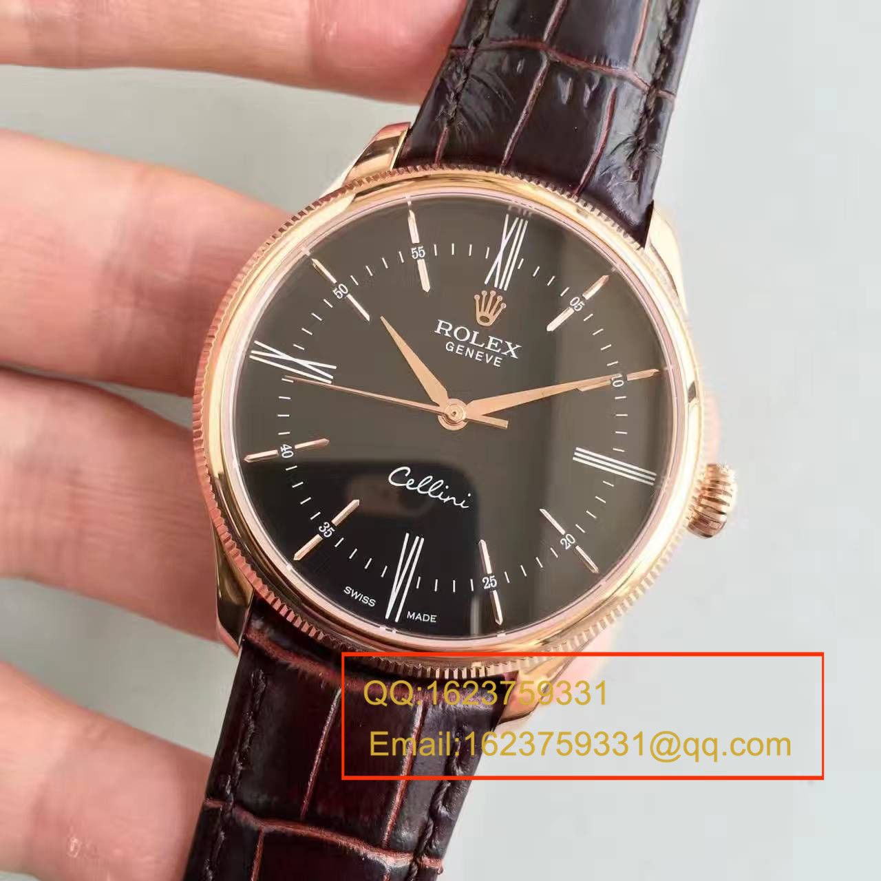 【MK厂一比一超A高精仿手表】劳力士切利尼系列50505黑盘腕表 / R0780