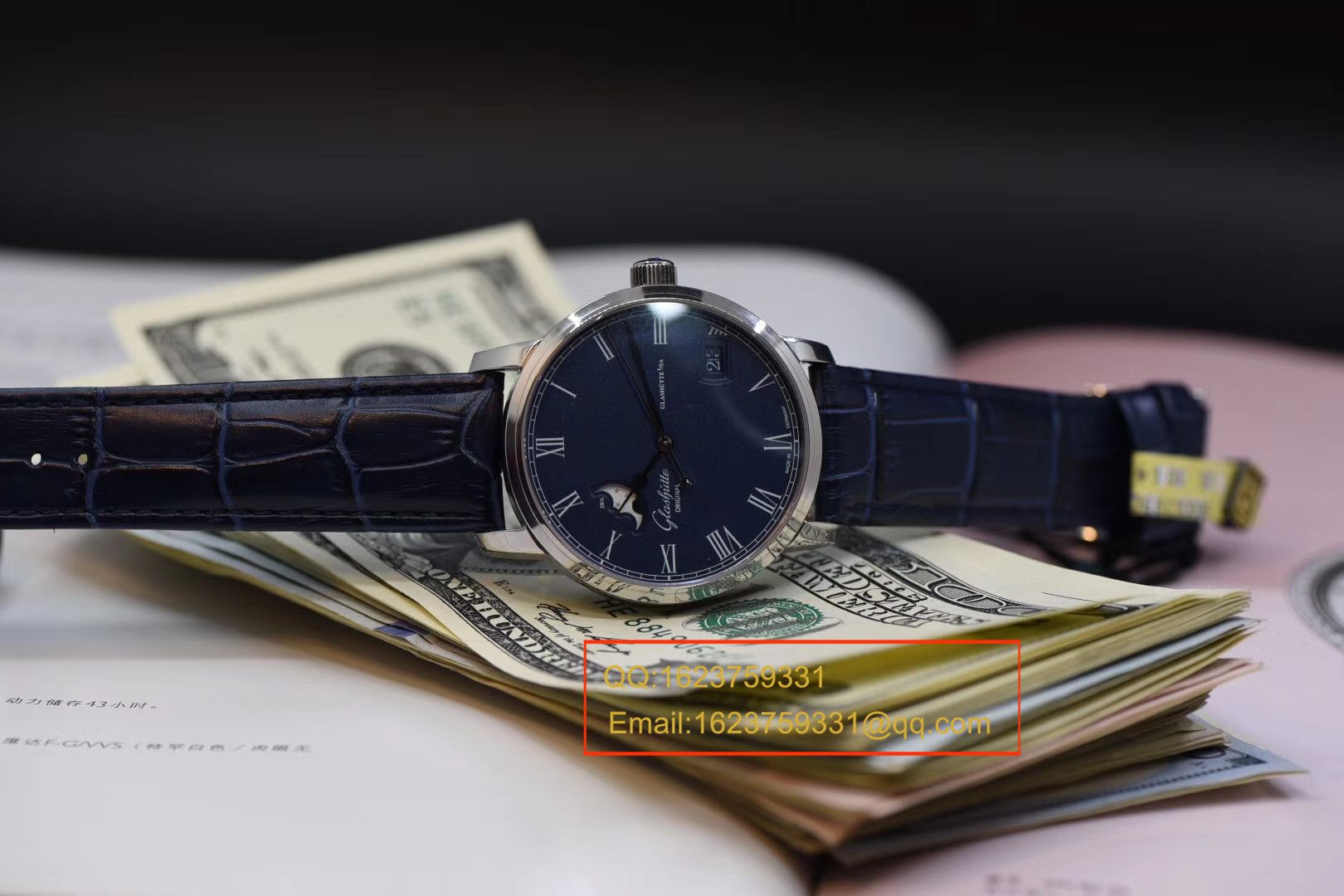 【GF一比一顶级复刻高仿手表】格拉苏蒂原创精髓议员大日历月相系列100-04-05-12-30腕表 / GLAB016