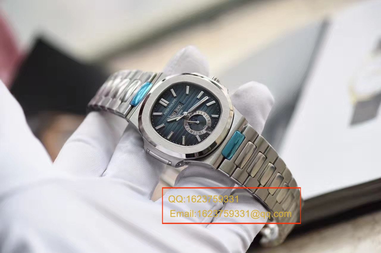 【KM一比一超A高精仿手表】百达翡丽运动系列鹦鹉螺月相5726/1A腕表 / BDBE199