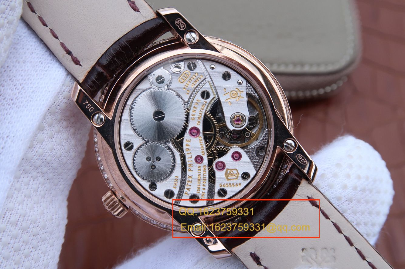 【KG一比一超A高仿手表】百达翡丽复杂功能计时系列4968R-001 玫瑰金女士腕表 / BD211A