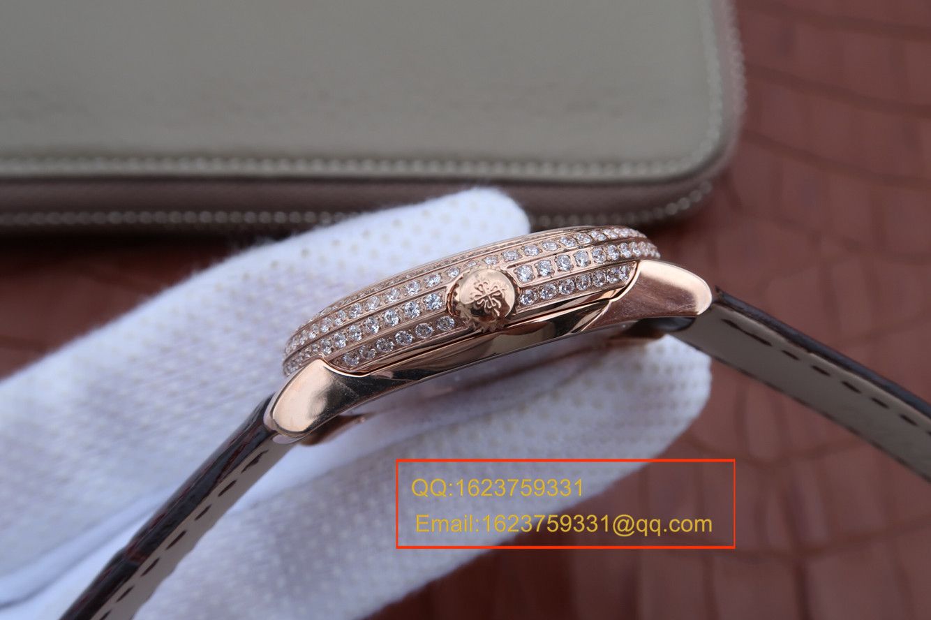 【KG一比一超A高仿手表】百达翡丽复杂功能计时系列4968R-001 玫瑰金女士腕表 / BD211A