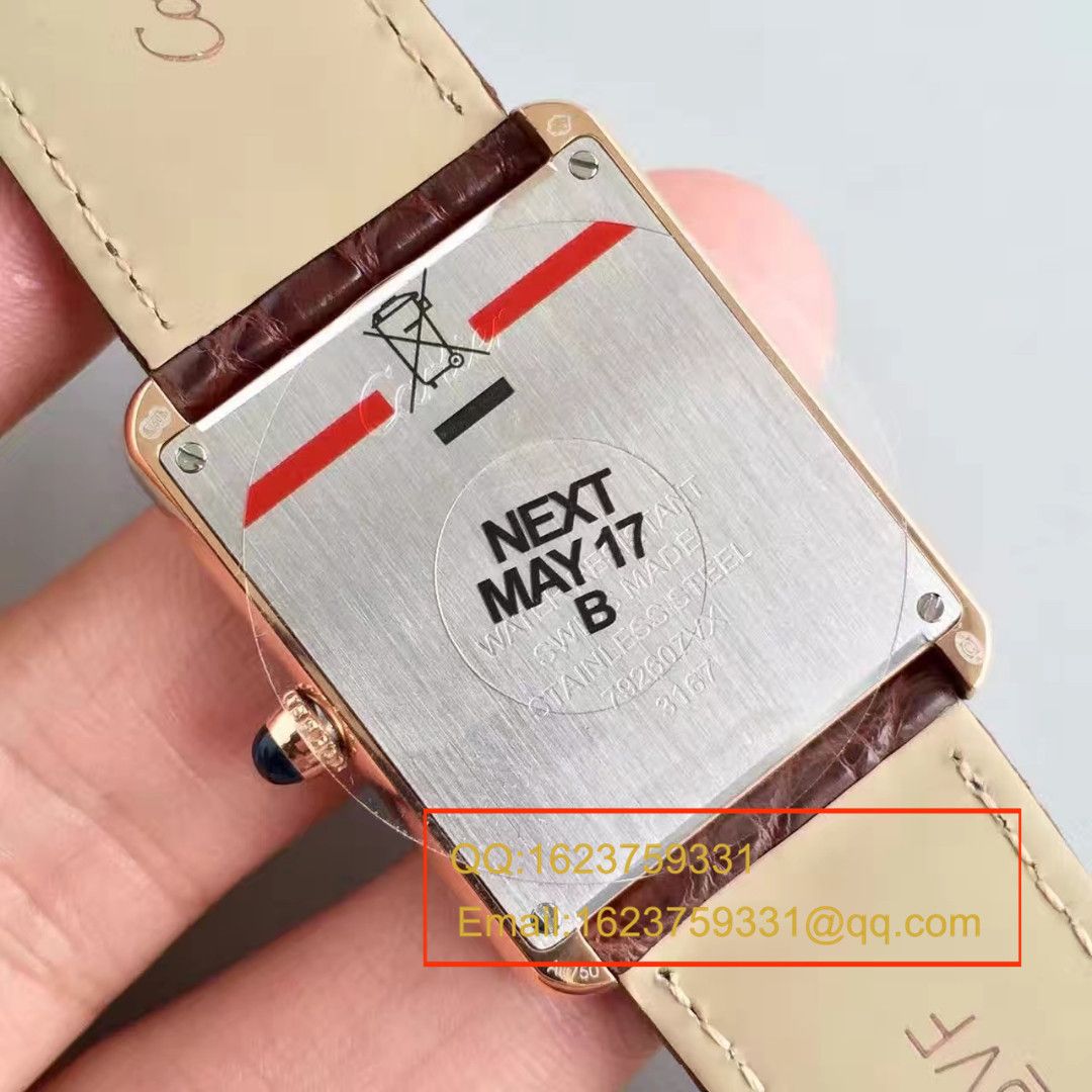 【视频解析】K11出品卡地亚坦克顶级女表（金面_玫瑰金版本）W5200025/W5200024腕表 / KAD008B