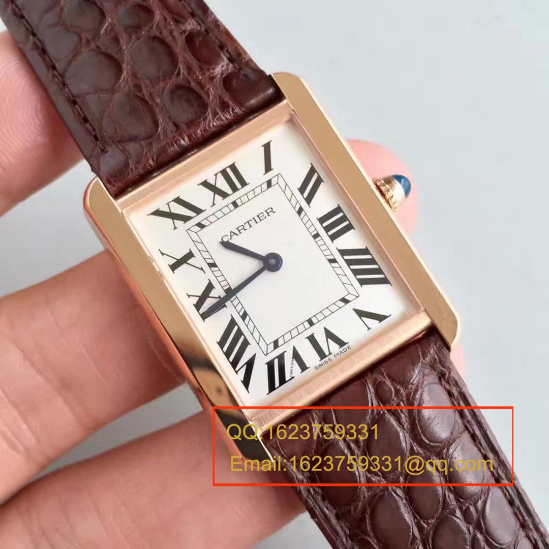 【视频解析】K11出品卡地亚坦克顶级女表（金面_玫瑰金版本）W5200025/W5200024腕表 / KAD008B