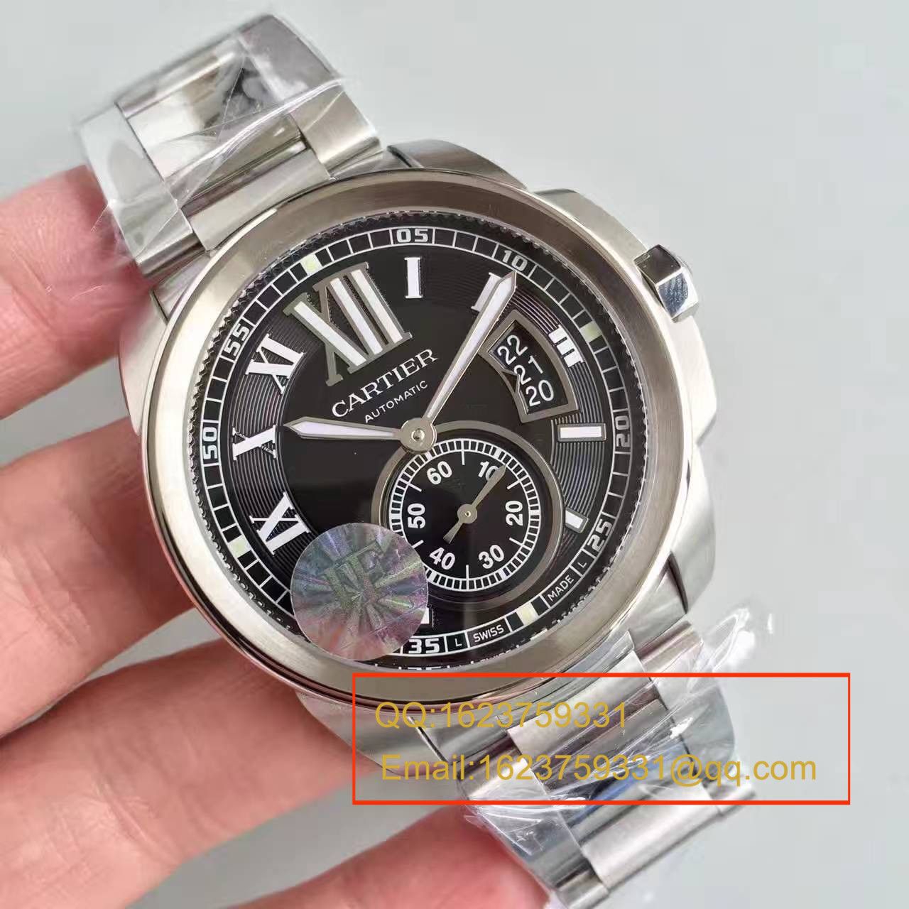 【JF厂顶级1:1复刻高仿手表】卡地亚 CALIBRE DE CARTIER 系列 W7100016 腕表 精钢表带 / KDY024