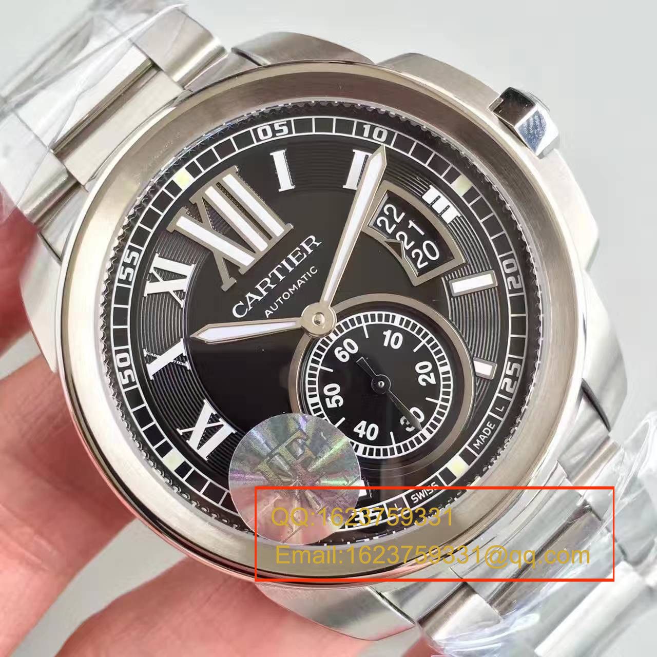 【JF厂顶级1:1复刻高仿手表】卡地亚 CALIBRE DE CARTIER 系列 W7100016 腕表 精钢表带 / KDY024