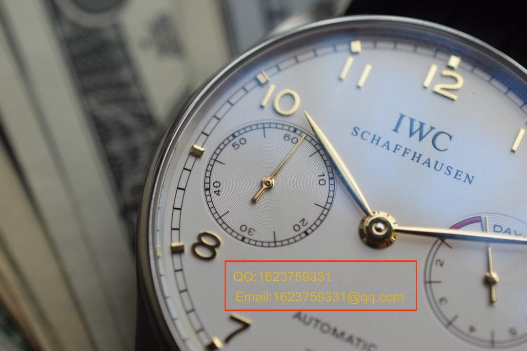 【ZF厂超A1:1高精仿手表】IW500114万国葡七V5版！同步专柜新葡七《万国七日链》 / WG255
