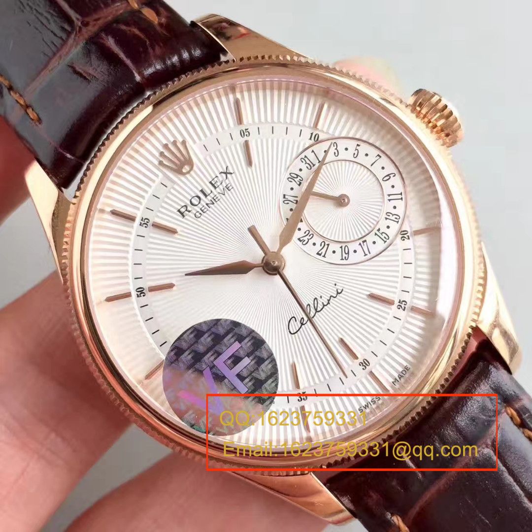 【VF厂一比一复刻手表】劳力士切利尼系列50519白盘/黑盘/玫瑰金四面可选腕表 / R152