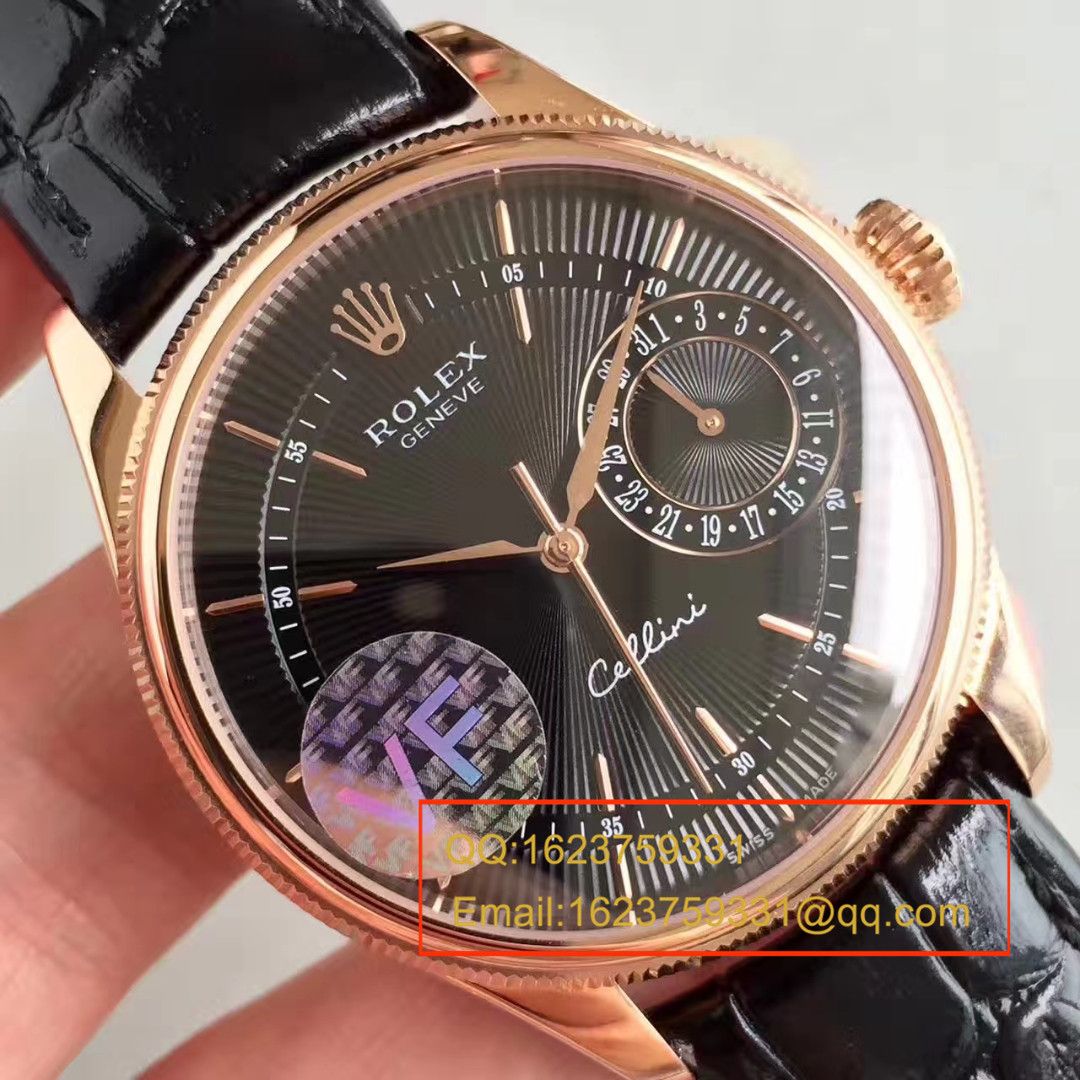 【VF厂一比一复刻手表】劳力士切利尼系列50519白盘/黑盘/玫瑰金四面可选腕表 / R152