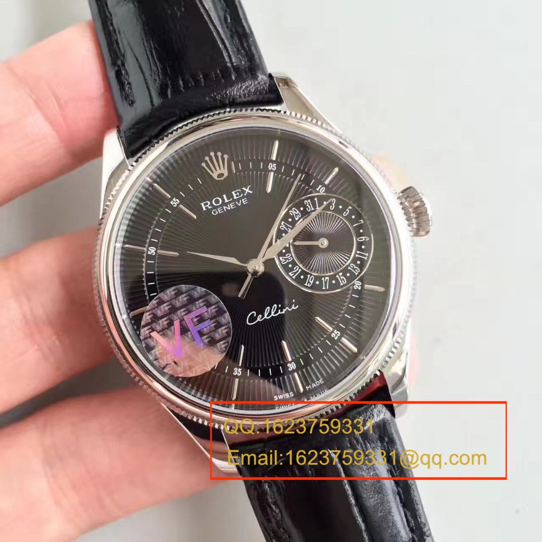 【VF厂一比一复刻手表】劳力士切利尼系列50519白盘/黑盘/玫瑰金四面可选腕表 / R152