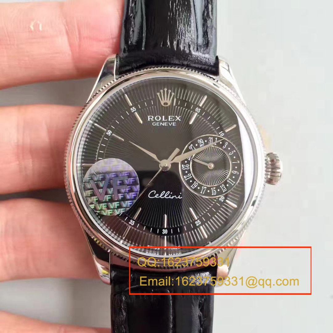 【VF厂一比一复刻手表】劳力士切利尼系列50519白盘/黑盘/玫瑰金四面可选腕表 / R152