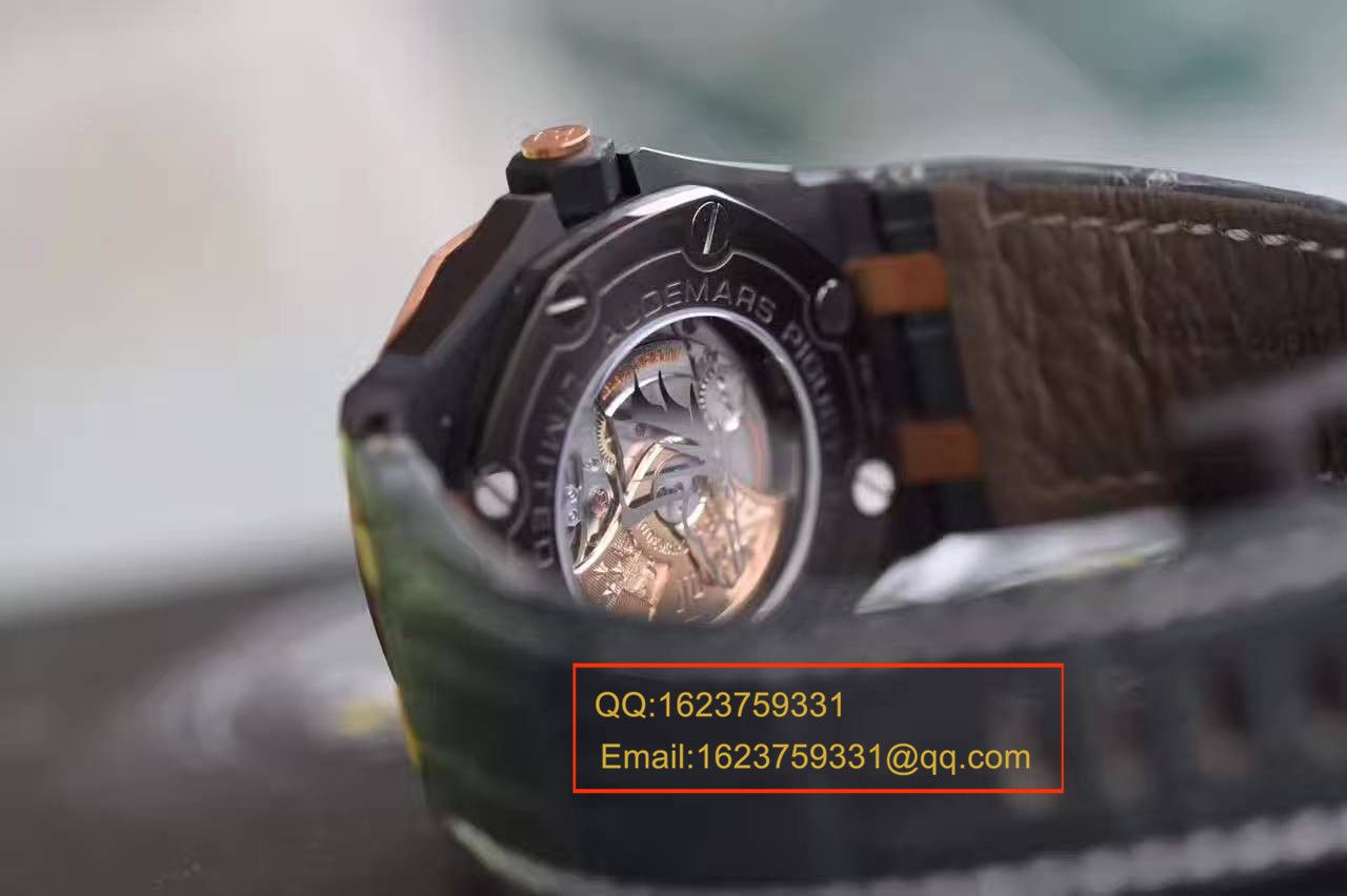 【JF厂一比一高仿手表】AP爱彼皇家橡树15703系列 马会女皇杯男表《真皮表带》 / APBF094B