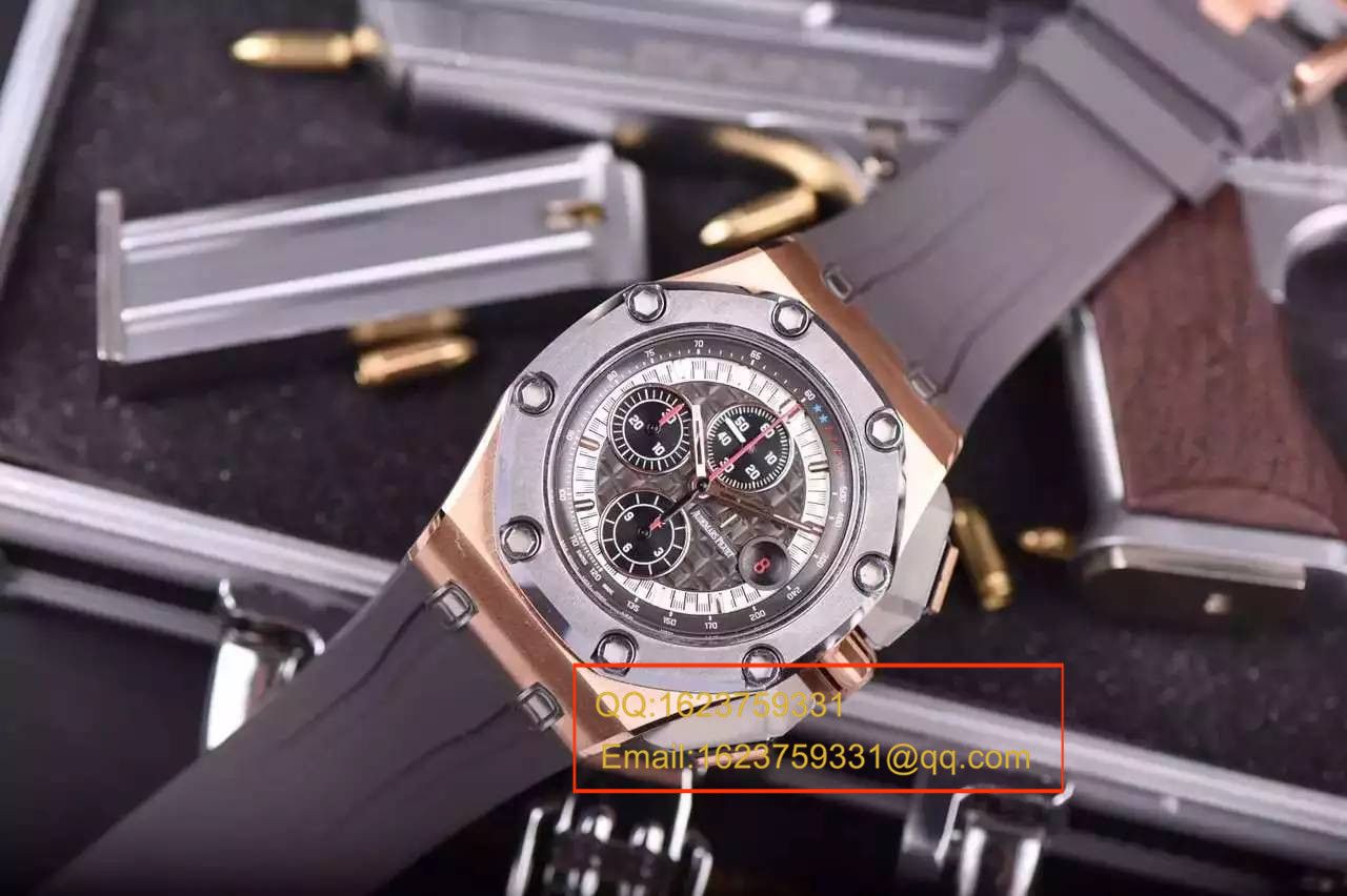 【独家视频评测JF厂一比一复刻高仿手表】爱彼舒马赫限量版26568OM.OO.A004CA.01男表 / JFAP26568OM