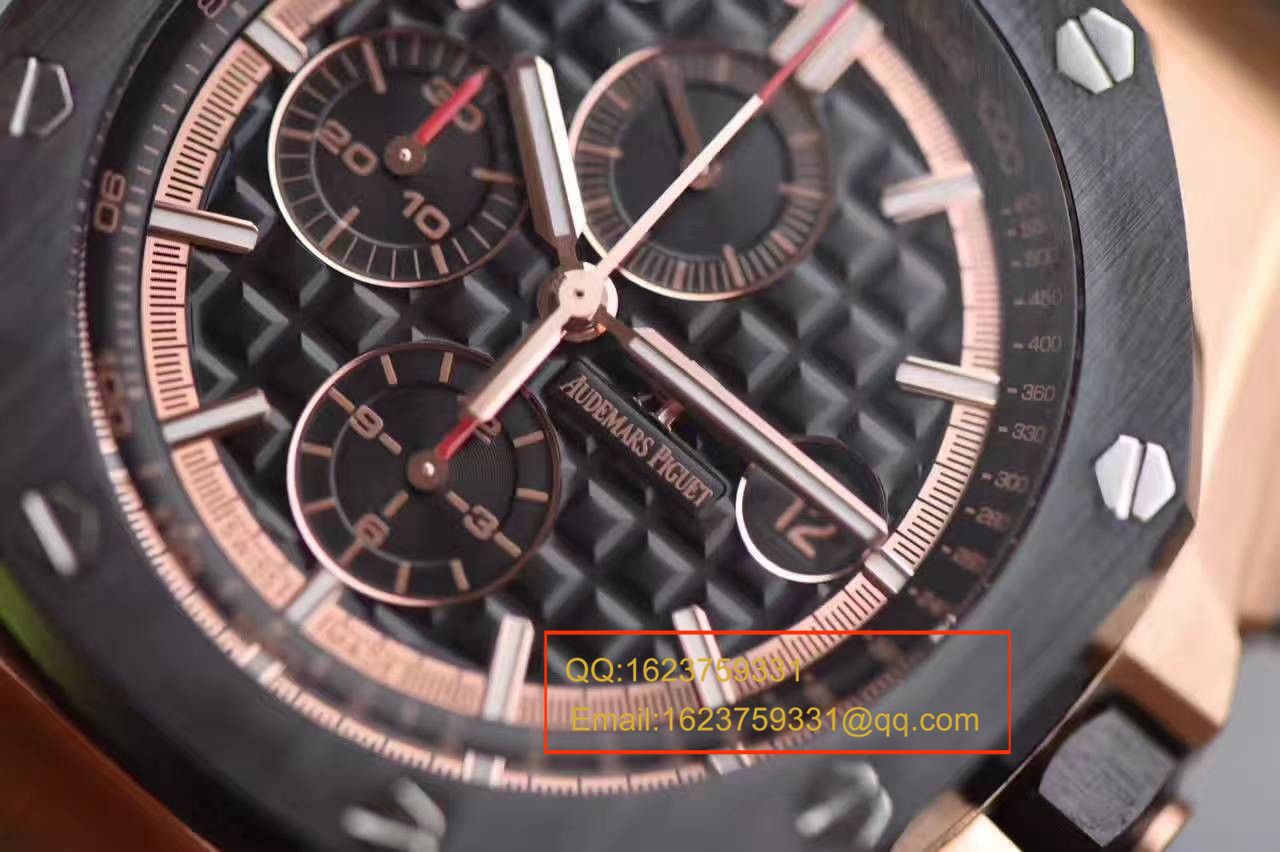 【视频评测JF厂一比一高精仿手表】爱彼皇家橡树离岸型系列26401RO.OO.A002CA.02腕表 / AP109