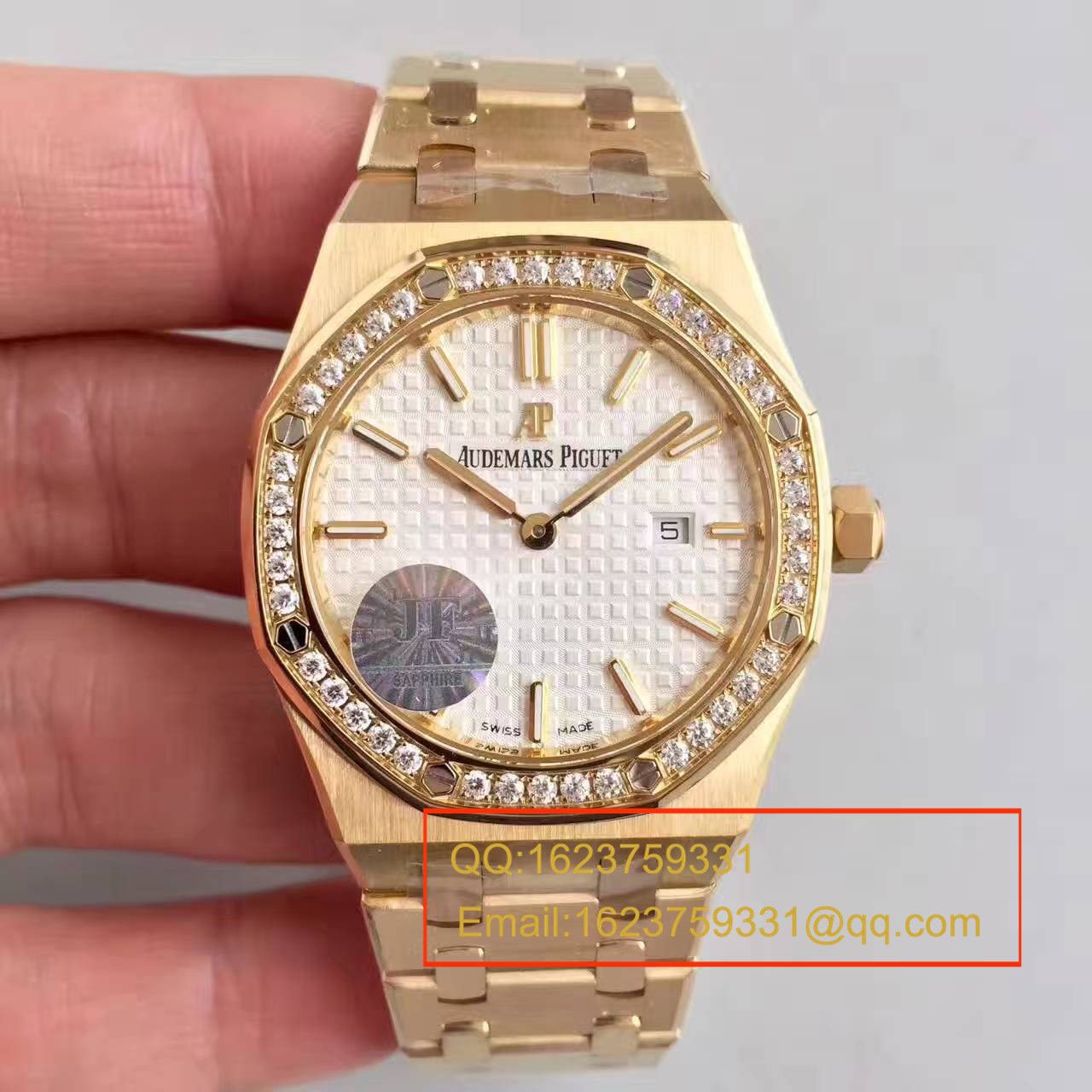 【视频解析1:1复刻高仿手表】爱彼皇家橡树系列67651ST.ZZ.1261ST.01女装石英机芯 / APAD089