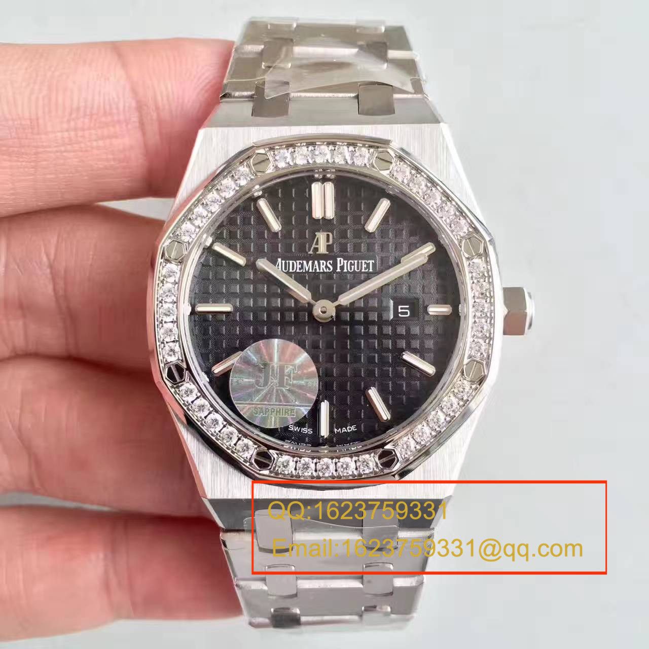 【视频解析1:1复刻高仿手表】爱彼皇家橡树系列67651ST.ZZ.1261ST.01女装石英机芯 / APAD089