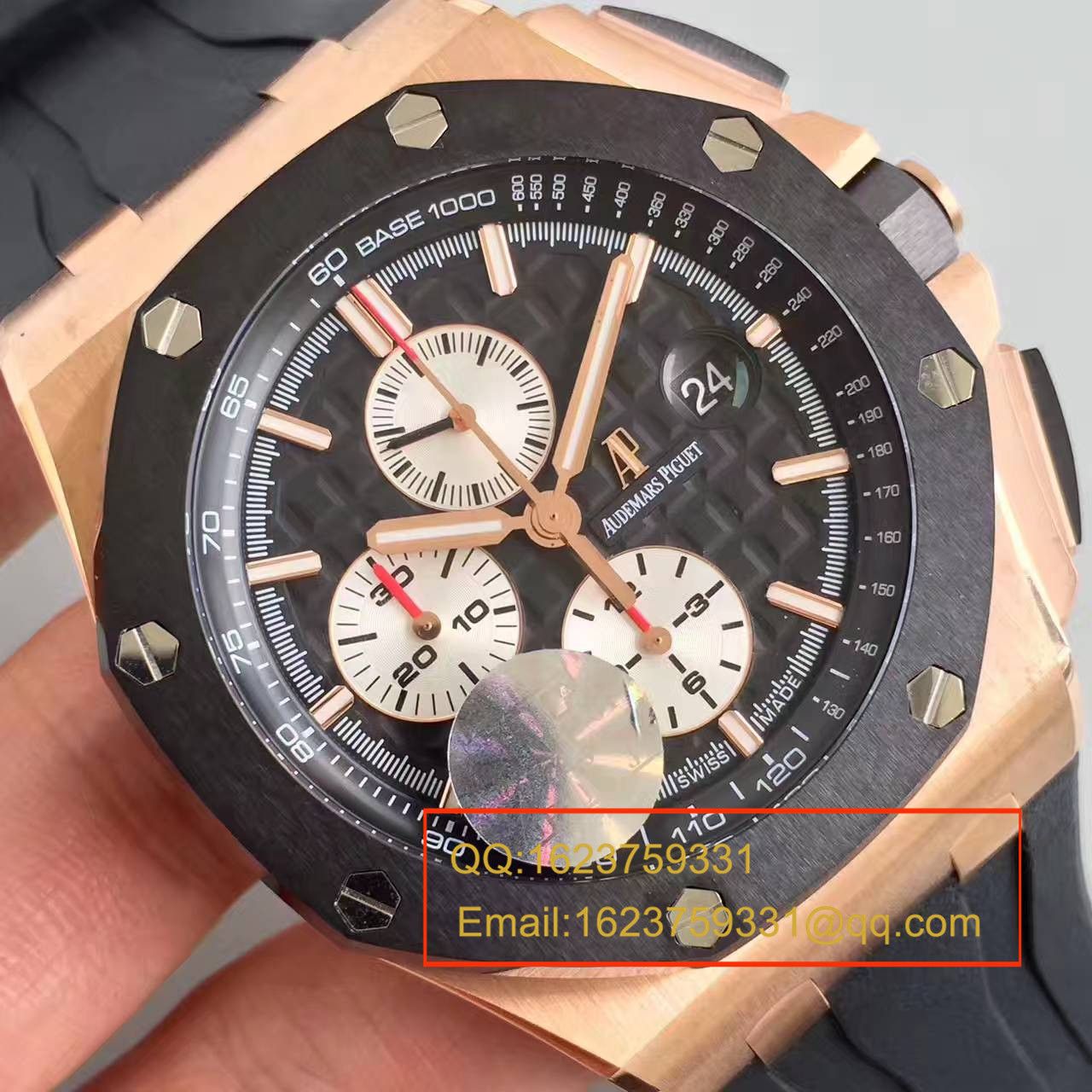 【视频评测JF厂一比一高精仿手表】爱彼皇家橡树大熊猫金壳26401RO.OO.A002CA.01男表 / JFAPCF26401RO