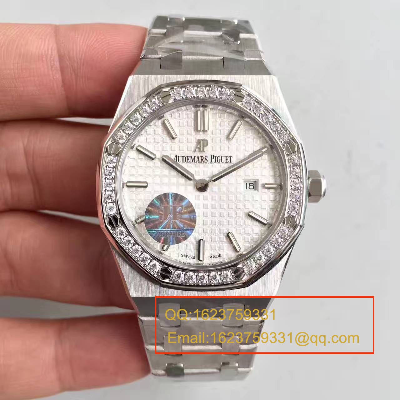 【JF厂1:1超A高仿手表】爱彼皇家橡树系列 67650OR.OO.1261OR.01石英女士腕表 / AP126