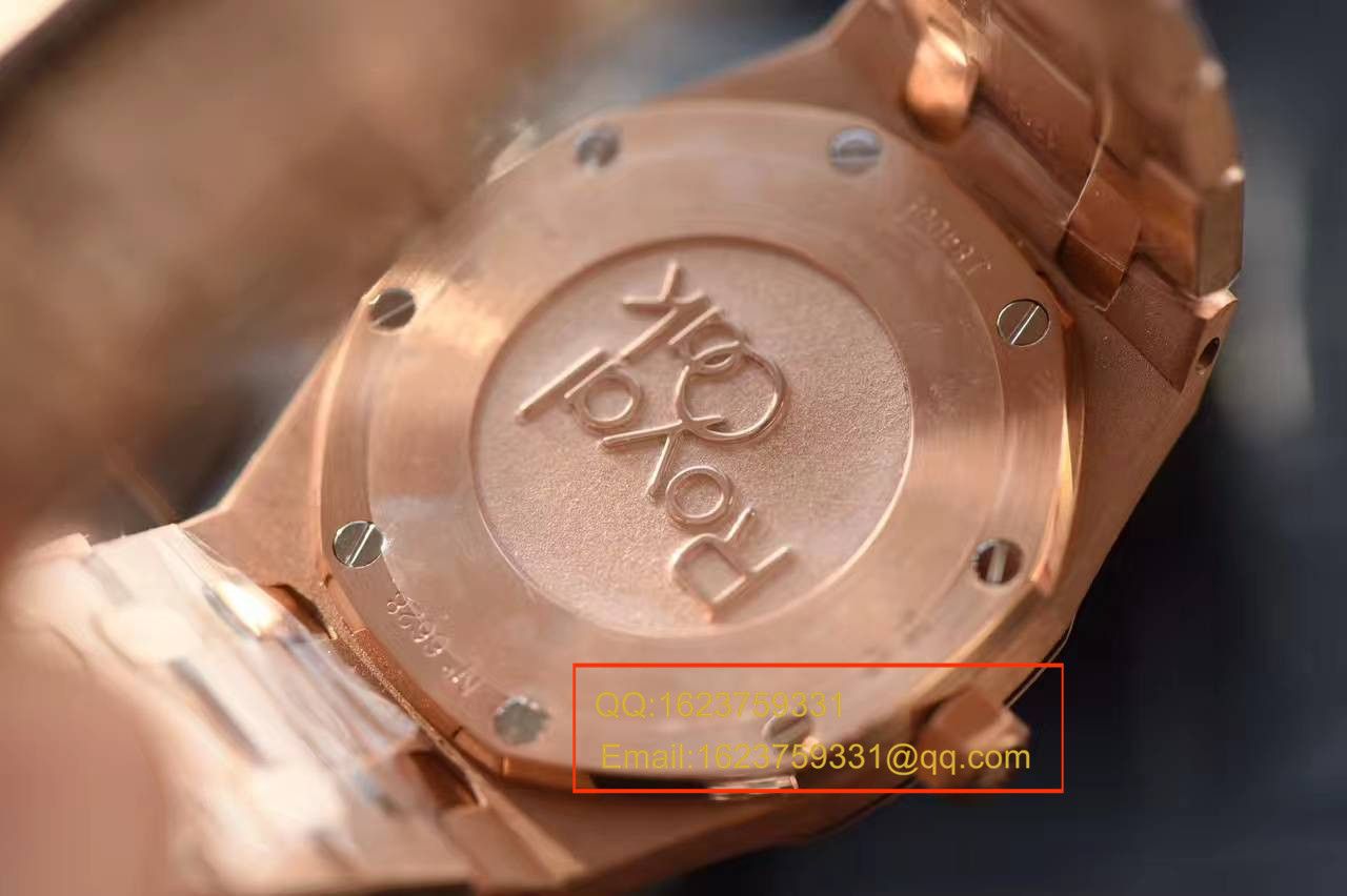 【JF厂1:1超A高仿手表】爱彼皇家橡树系列 67650OR.OO.1261OR.01石英女士腕表 / AP126