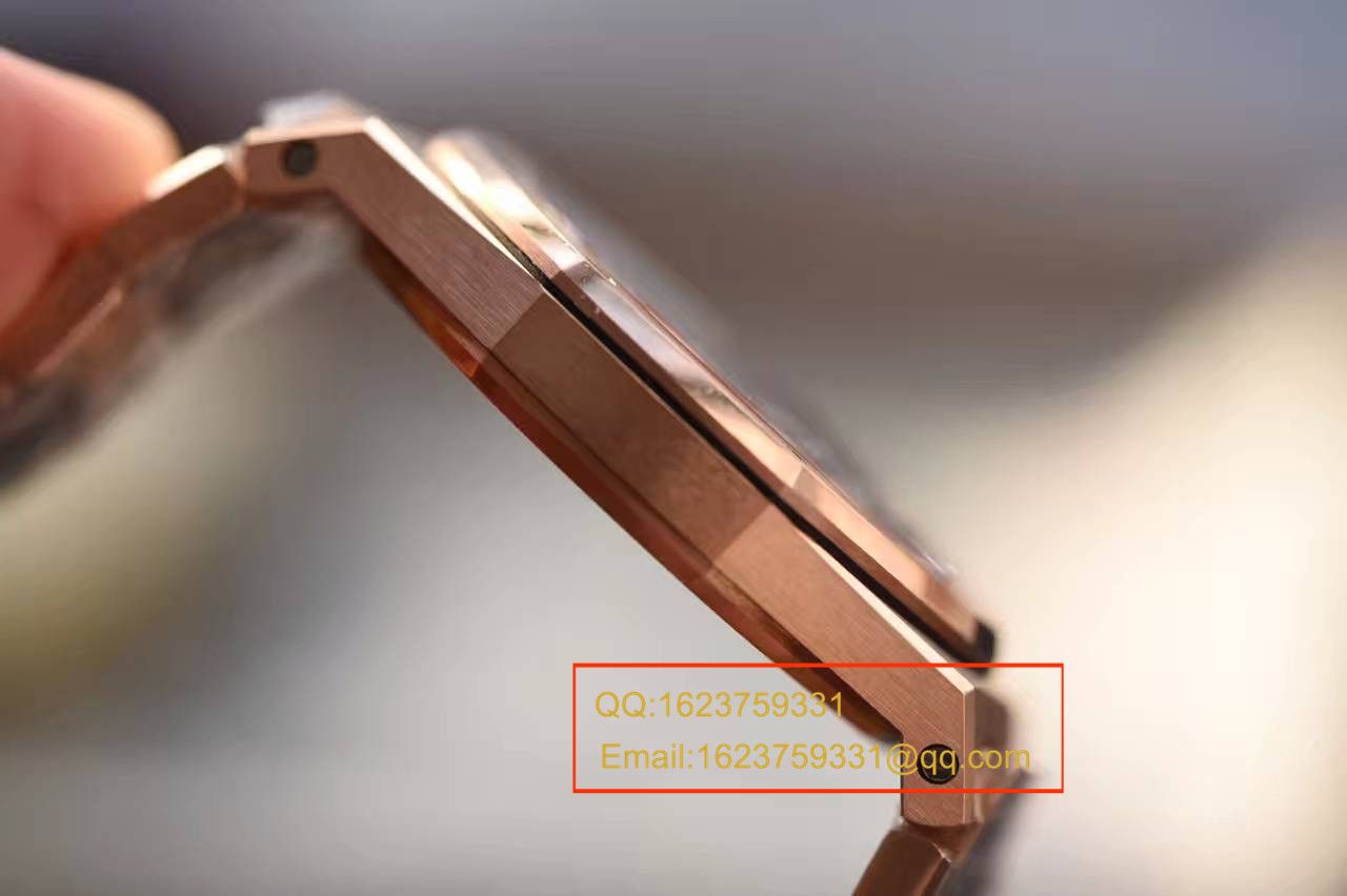 【JF厂1:1超A高仿手表】爱彼皇家橡树系列 67650OR.OO.1261OR.01石英女士腕表 / AP126