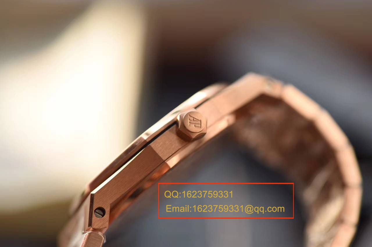 【JF厂1:1超A高仿手表】爱彼皇家橡树系列 67650OR.OO.1261OR.01石英女士腕表 / AP126