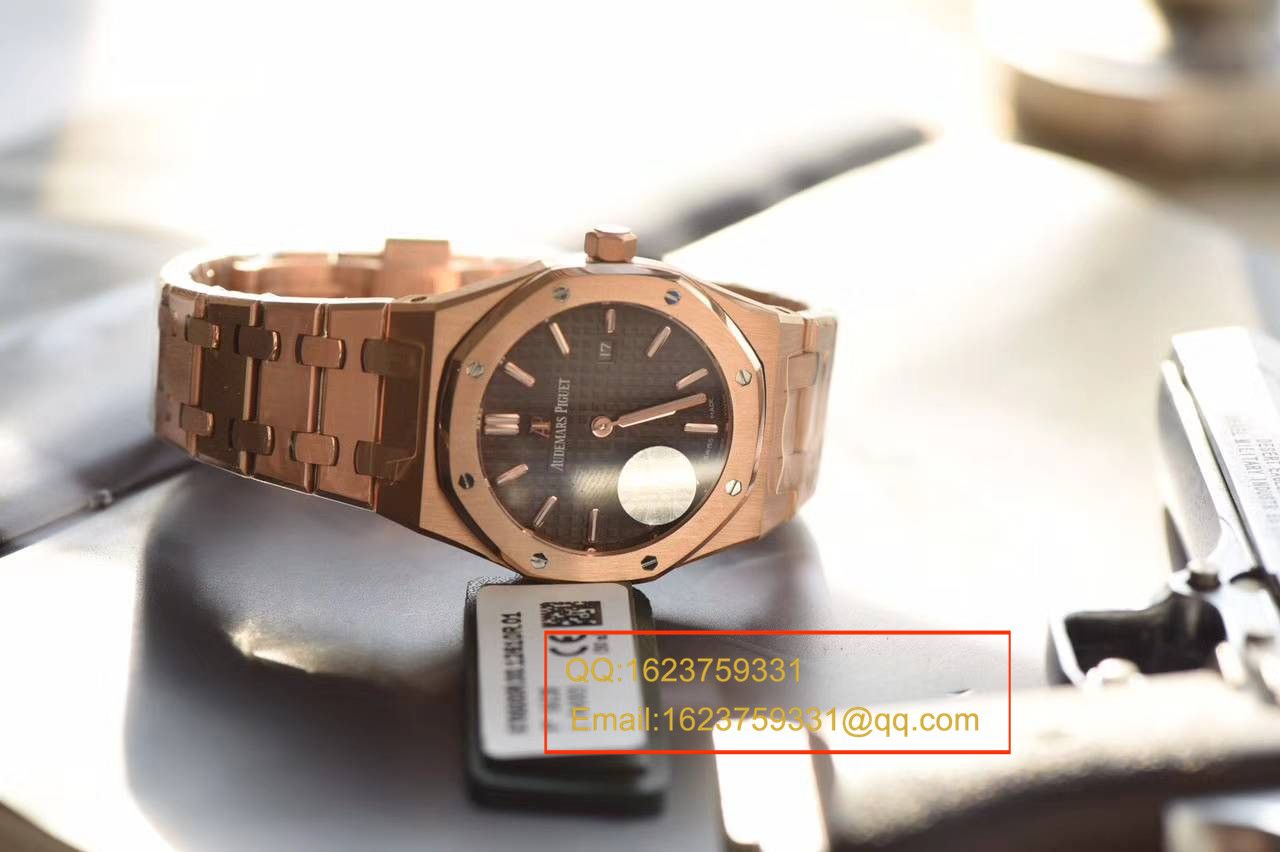 【JF厂1:1超A高仿手表】爱彼皇家橡树系列 67650OR.OO.1261OR.01石英女士腕表 / AP126