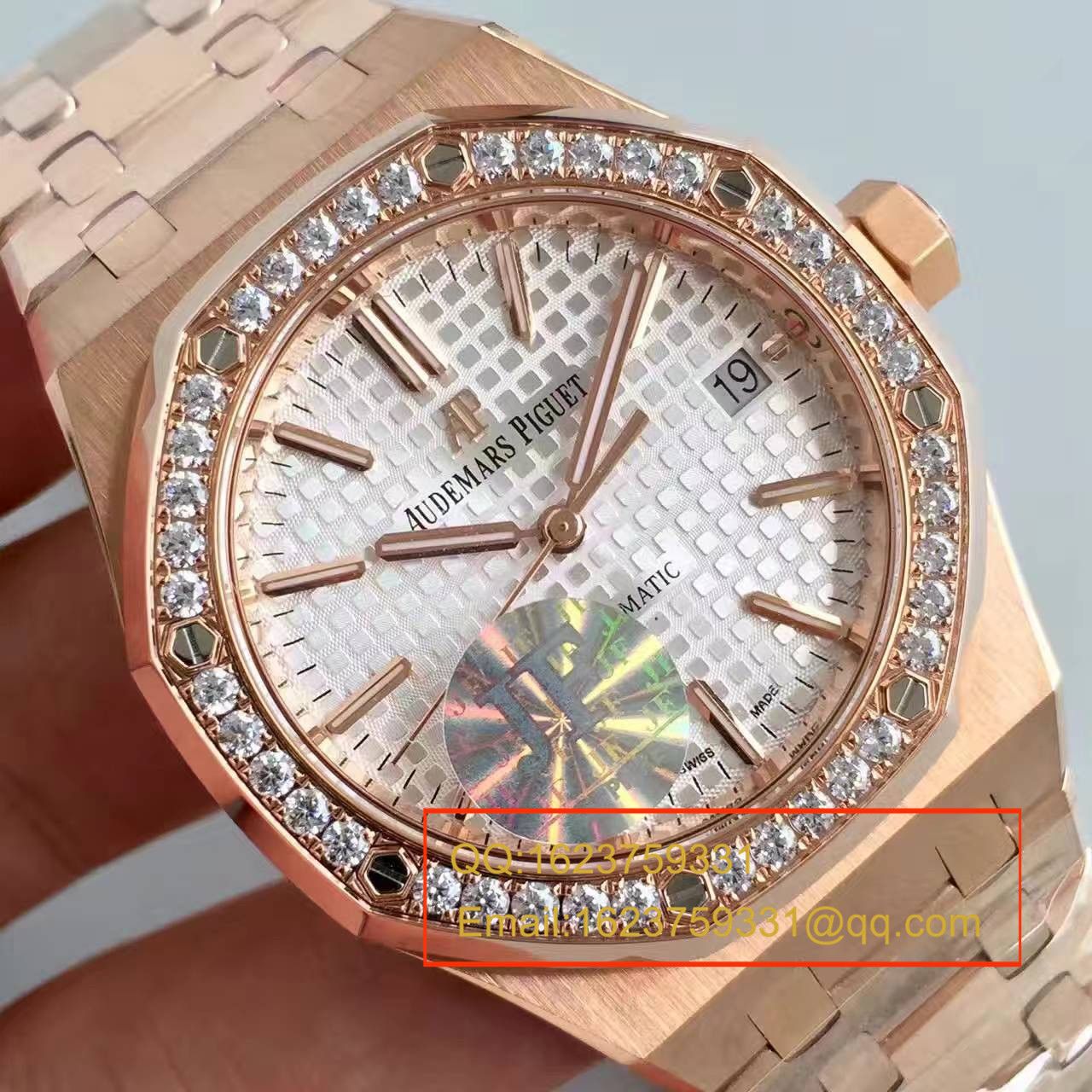 【JF厂1:1顶级复刻手表】爱彼皇家橡树系列高仿15451OR.ZZ.1256OR.01男女中性腕表 / AP116