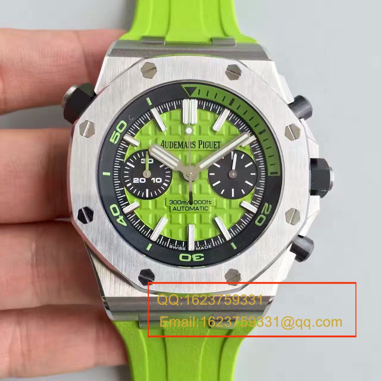 【JF厂一比一复刻高仿手表】爱彼皇家橡树离岸型系列26703ST.OO.A038CA.01《青苹果》男士机械手表 / AP026