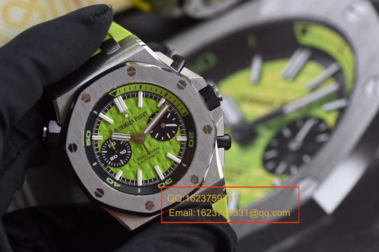 【JF厂一比一复刻高仿手表】爱彼皇家橡树离岸型系列26703ST.OO.A038CA.01《青苹果》男士机械手表 / AP026