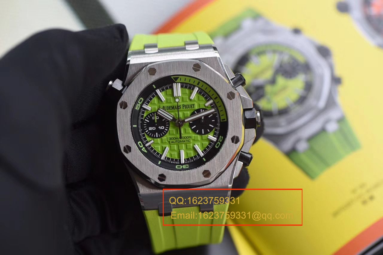【JF厂一比一复刻高仿手表】爱彼皇家橡树离岸型系列26703ST.OO.A038CA.01《青苹果》男士机械手表 / AP026