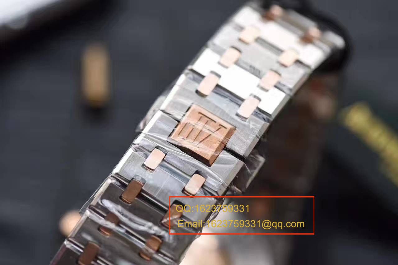 JF厂爱彼皇家橡树系列15400SR.OO.1220SR.01腕表《精钢间金表带》顶级复刻高仿男女腕表 / AP016