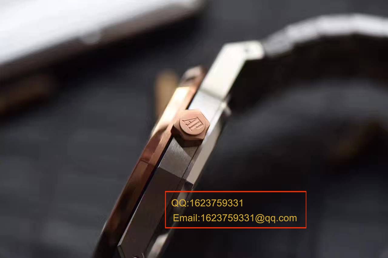 JF厂爱彼皇家橡树系列15400SR.OO.1220SR.01腕表《精钢间金表带》顶级复刻高仿男女腕表 / AP016